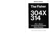 Fisher 314 - Service Manual 